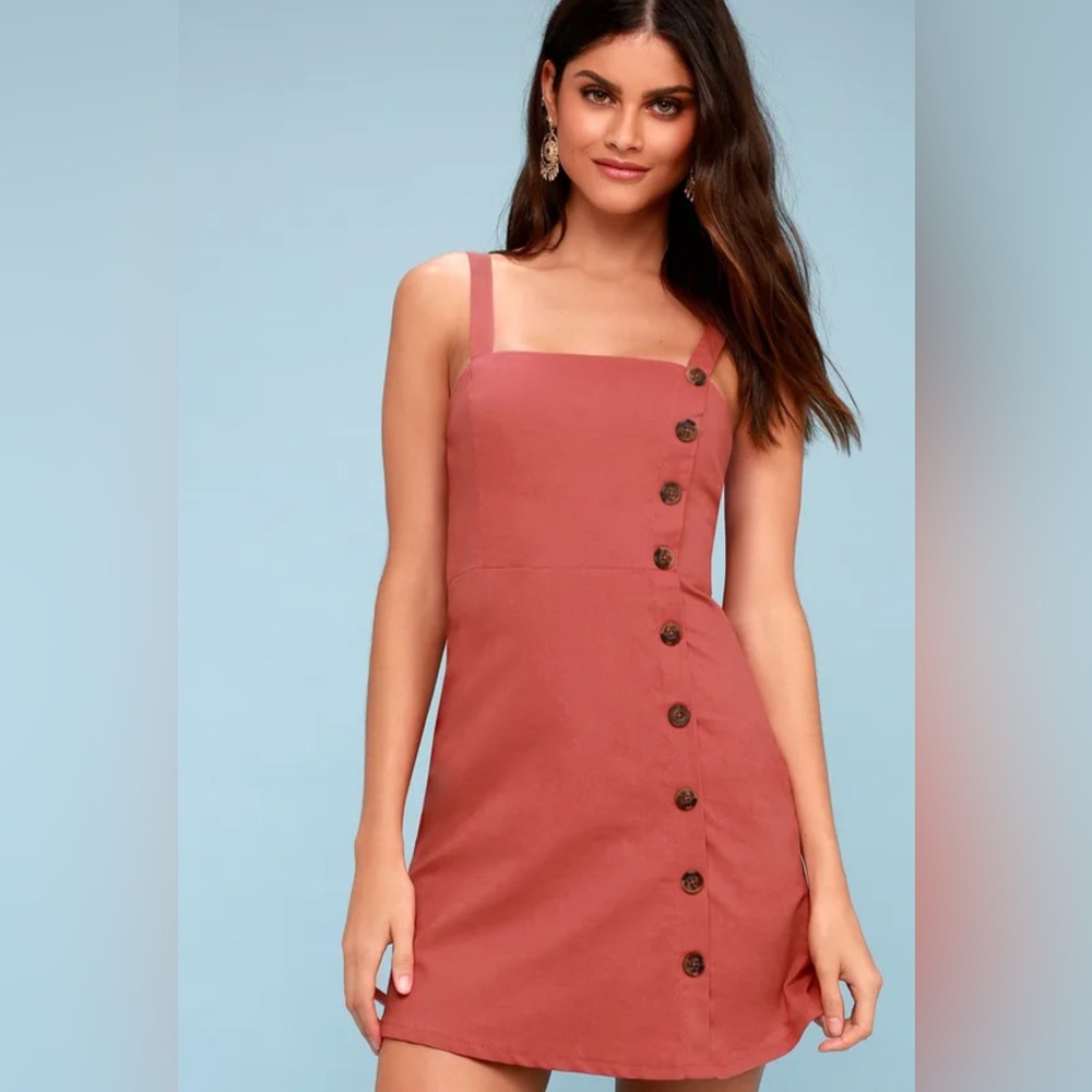 Button Down Mini Dress